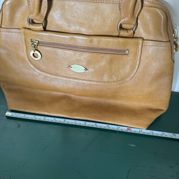 Beautiful Mustard Leather Handbag - Picture 10 of 14